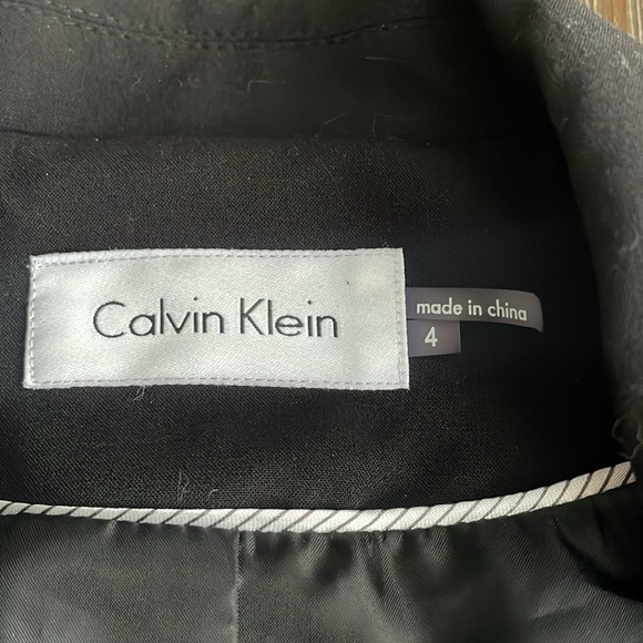 Calvin Klein one button blazer black size 4 - Picture 3 of 11